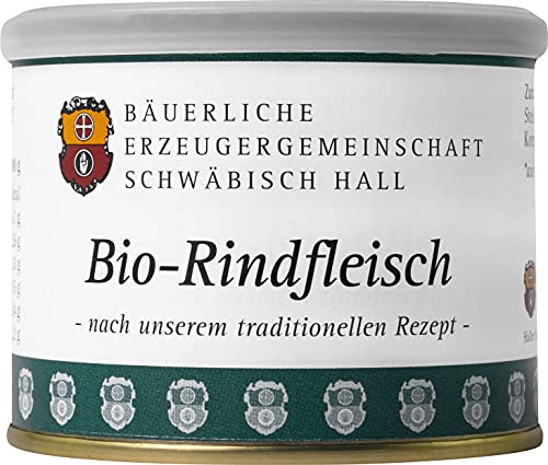 Bäuerliche Erzeugergemeinschaft Schwäbisch Hall Bio Rindfleisch im eigenen Saft, 200 g