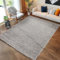 Carpettex Hochflor Teppich Wohnzimmer 300 x 400 cm Hellgrau - Flauschiger Teppich Extra Weich und Pflegeleicht - Shaggy Teppich Modern Einfarbig Design - Teppich für Schlafzimmer, Esszimmer und Küche