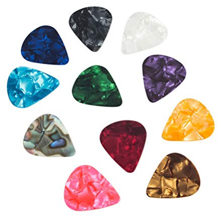 SUPVOX Plectrums Colourful Heart Shape for Guitar Bass Ukulele Mandolin Banjo 60 Pieces Assorted Colours