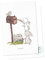 Postkarte Geschenkkarte Hase & Maus I love you Briefkasten