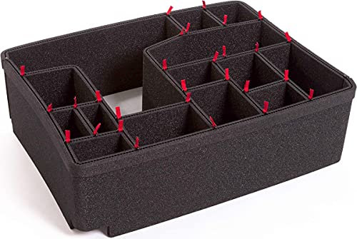 Peli Case 1560 TrekPak Divider System Divider Set, Black, Schwarz, für peli case 1560