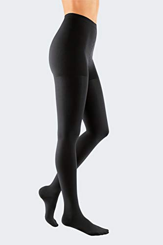 medi DuoMed Soft Class 2 Compression Tights: Black, L, Closed Toe