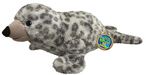 EcoBuddiez - Seehund von Deluxebase. Mittelgroß 40cm weiches Plüschtier aus recycelten Plastikflaschen. Umweltfreundliches kuscheliges Geschenk für Kinder und süß Stofftier für Kleinkinder.