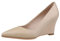 Jamron Damen Echtleder Spitze 8CM Keilabsatz Pumps Büroarbeit Gericht Schuhe Aprikose SN02411 EU40.5