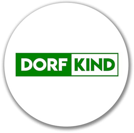 Hellweg Druckerei Aufkleber Dorfkind Modern Geschenk Sticker 10cm Dorfkind Modern Geschenkidee