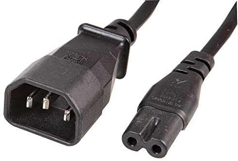 PRO-ELEC ELEC PEL01425 Netzkabel IEC C7 auf IEC C14, 2 m, Schwarz