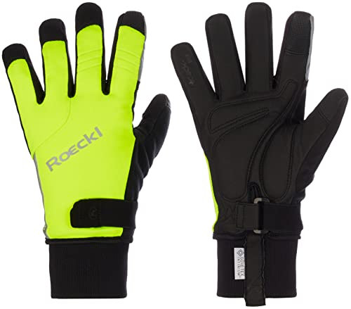 Roeckl Villach 2 Winter Fahrrad Handschuhe lang Fluo gelb 2023: Größe: 6
