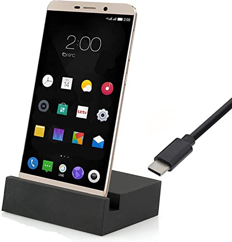 Docking station USB 3.1 tipo C adatta per Samsung Galaxy S23 5G | Dock stazione di ricarica docking caricabatterie | Station nero