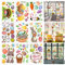 XQMMGO Oster-Dekoration, selbstklebend, 9 Blatt Fensteraufkleber, doppelseitig, für Fensterdekoration zu Ostern und Frühling (Kaninchen)