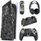 PlayVital Skin Decal Stickers Kompatibel mit ps5 Konsole Digital Edition, Aufkleber Schutzfolie Vinyl-Skin Stickers für ps5 Konsole,Controller,Ladestation,Headset,Medienfernbedienung-Cyborg Wreck