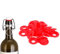 25 Piezas Juntas de Silicona Grolsch, Juntas de Silicona para Botellas, Juntas Grolsch Rojo, Sellos de Botella de Cerveza, con Cierre de Palanca, Sellos de Botellas, para Cerveza Casera y Más
