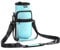 Nuovoware Sac à Bouteille en Néoprène, 750ml Porte-Bouteille avec Bandoulière&Dragonne Ajustable, Sac Fourre-Tout avec Poche, Accessoire Parfait pour Voyage Randonnée Camping - Bleu Clair