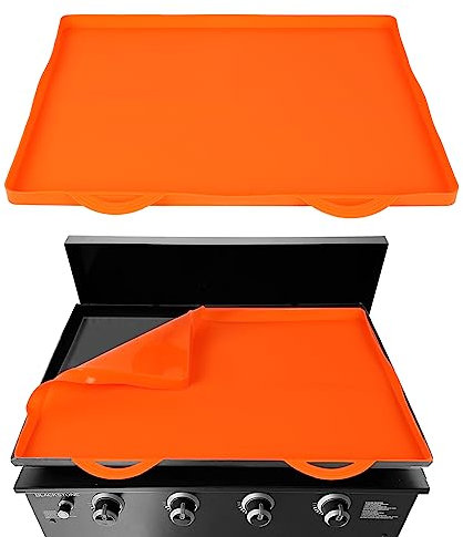 Tapis de protection en silicone pour barbecue - Tapis de protection en silicone - Tapis de protection pour plaque de cuisson (32)