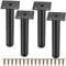 Fulushouxi 4 Pcs Furniture Legs, 7/18cm Adjustable Furniture Support Feet, Metal Sofa Replacement Support Feet Legs for Sofa Table Chair Desk Kitchen Cupboard Cabinets Legs Feet