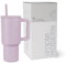 Simple Modern Thermobecher mit Strohhalm und Griff | Isolierter Edelstahl-Trinkbecher Eiskaffee-Reisebecher | Geschenke für Frauen und Männer | Trek | 890ml | Lavender Mist