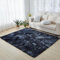 Lifup Hochflor Teppich Wohnzimmer Schlafzimmer, Super Weich Shaggy Teppich Flauschiger, Waschbarer Weiche Teppiche für Wohnkultur Krawattenfarbene dunkelblau 50 x 80 cm