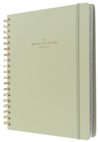 Kokonote Planer 2025 - Olympia Grün Kalender 2025 Buchkalender Studienplaner 2025 - Terminplaner 2025 - Terminkalender 2025 - Kalender 2025 Ringbuch – Wochenplaner 2025