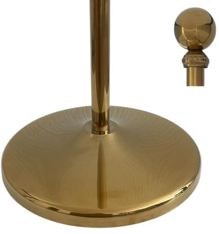 Base and flagpole. Telescopic flagpole up to 2,5m. Base weight 3kg. Flag stand of stainless steel (gold shiny)