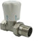 Zilimontt Copper Thermostatic Radiator Valve,Thermostatic Radiator Valve 15mm x 3/4 Angle Radiator,thermostatic head and two-way valve body(A)