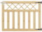 INMOZATA Garden Gate Wooden Pedestrian Gate with Gate Lock and Hinge, 4ft Wide x 3ft High (120cm Wide*90cm High)