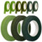 Tiges Fleurs Artificielles, 9 Rouleau Floratape Fleuriste, Ruban Adhésif Floral Vert,Scotch Fleuriste, Floral Tape Vert pour Enveloppement de Bouquets, Travaux Manuels Floraux (9 rouleaux)