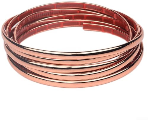 DIY Dekorative Eckleiste 3D Glänzend PVC Wand Kantenschutz mit Einfache Installation (Roségold)