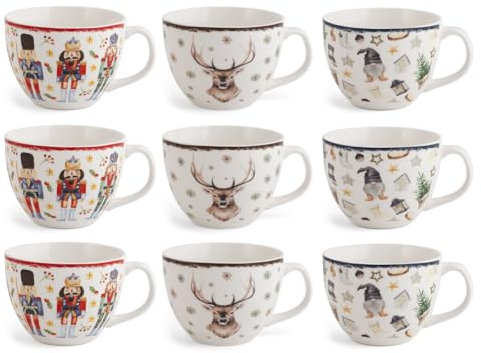 H&H Set 9 Tazze Jumbo Noel Cc470