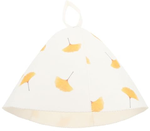 TINEASUR Saunamütze Aus Atmungsaktivem Wollfilz Leicht Und Faltbar Mit Stilvollem Druck Für Damen Und Herren Isolierend Und Komfortabel Für Sauna Dampfbad Sport Und Reisen