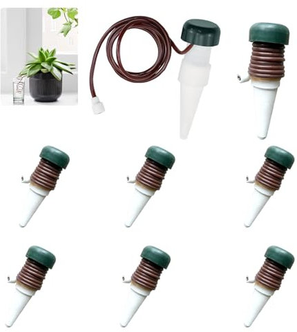 ARTGUTS 8 distributori d'acqua per piante d'appartamento, irrigatori per piante, impianto di irrigazione per piante d'appartamento, irrigazione automatica per piante con tubo, per balcone e interni