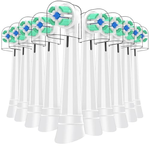 10er Aufsteckbürsten Kompatibel mit Oral B iO 3/4/5/6/7/8/9/10 Zahnbürste Elektrische, IO Zahnbürste Aufsätze Kompatibel mit Oral B, Medium Borsten Für die Zahn- und Zahnfleischpflege(Weiß)