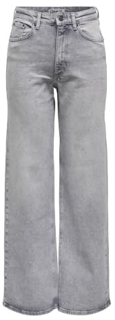 ONLY Female Jeans mit weitem Bein ONLJUICY Hohe Taille Weiter Beinschnitt Jeans