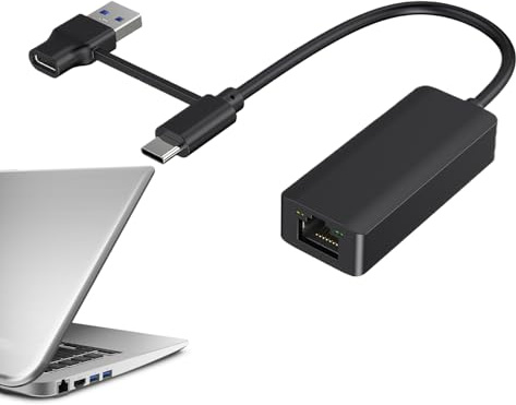Scheda di rete USB 3.0 Gigabit - Adattatore esterno senza driver | Connessione stabile per laptop, giochi, per cellulari e apparecchiature collegate