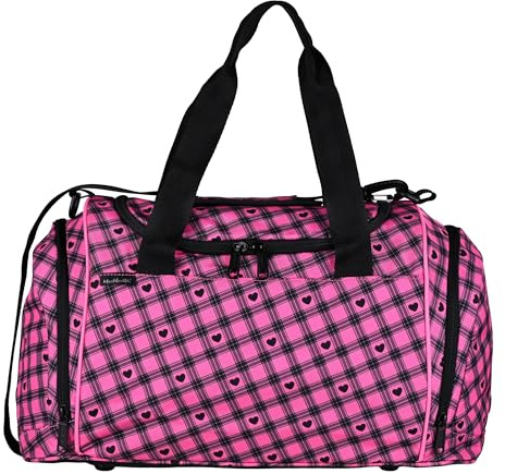 McNeill Buddy Sporttasche für Mädchen – Sport- und Freizeittasche in schickem Schwarz-Pink – Coole Tasche für Schule, Sport und Freizeit – Stylische Übernachtungstasche für Mädchen