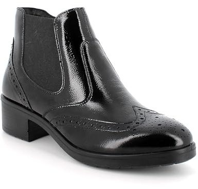 ENVAL SOFT Stivaletti in pelle lucida nero EU 39