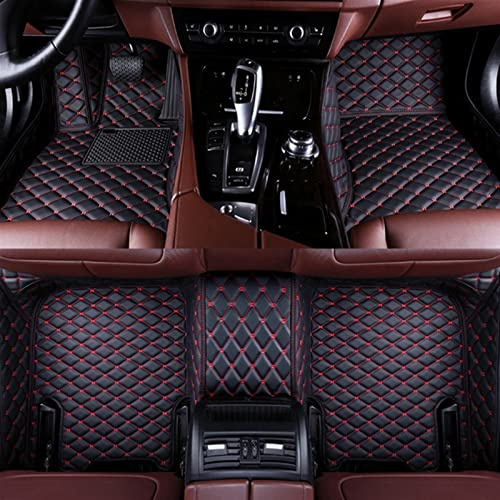 Für Mercedes E-Klasse E200 E250 E300 E400 E450 E500 W210 W211 W212 W213 Auto Fußmatten Fußmatten Matten(Schwarz Rot)