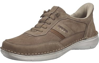 Josef Seibel Herren Sneaker New Anvers.26,Weite K (Extra weit),Wechselfußbett,Schnuerschuhe,Schnuerer,straßenschuhe,Sand-Kombi,44 EU