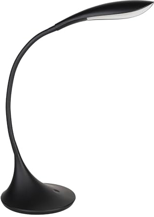 EGLO LED Tischlampe Dambera, 1 flammige Tischleuchte mit Touch, dimmbar | Schreibtischlampe, Minimalismus aus hochwertigem Kunststoff, Bürolampe in Schwarz