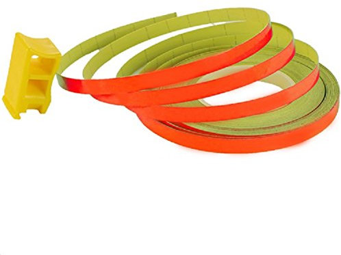 Felgen Rand Aufkleber 6mm x 8,5m Streifen Pin-Stripe Auto Motorrad (Neon Orange)