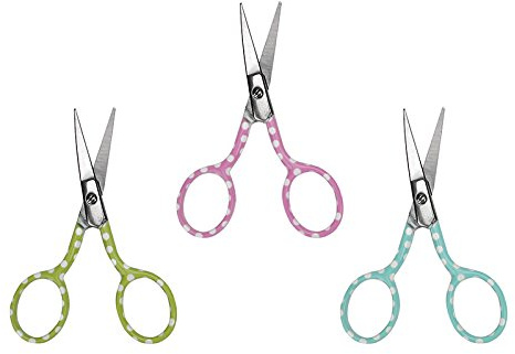 Kleine Stickschere mit Tupfen 9 cm (3,5) (pink)