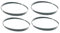 Dapetz ® 4 X 1425mm (56) Bandsaw Blades 14 TPI 6.35mm Wide X 0.35mm Thick Made from CS80 Carbon Spring Steel for Cutting Metal Plastic Wood