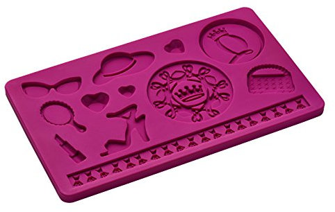 Lurch Shopping Queen FlexiForm Prägematte Lena, Silikon, pink, 0.1x0.1x0.1 cm