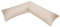 Moon Premium Mako Satin Seitenschläferkissen Bezug Kissenbezug 40x145 beige