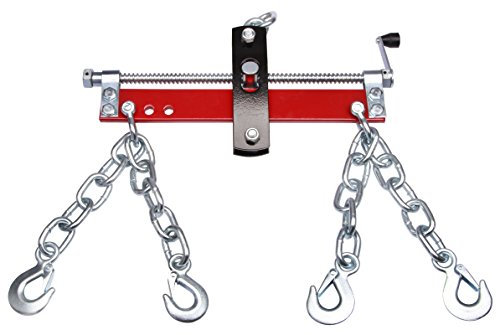 Herkules Werkzeuge Balancierer Traverse Motorheber Positionierer 1500 LBS für Schneemobil, Rot, Stahl, Vorder/Hinter