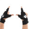 Fishing Gloves, Waterproof Breathable Night Lighting Gloves Led Flashlight Torch Gloves for Outdoor Camping Hiking Emergency Life Survival(A Pair)