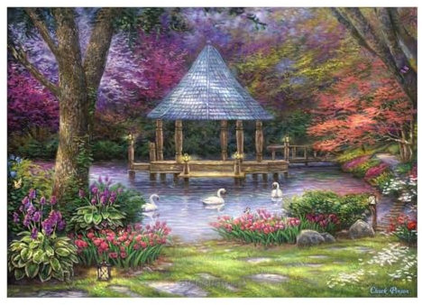 Grafika Puzzle 2000 Teile - Chuck Pinson - Swan Pond