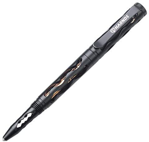 Harnds Brook MT1801 Tactical Pen Selbstverteidigungswerkzeug, Schwarz Aluminium