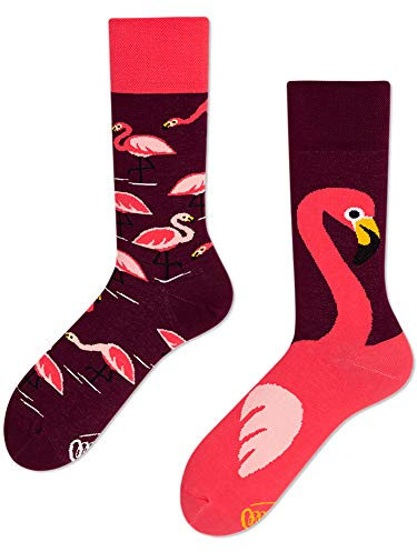 Many Mornings Chaussettes unisexes flamant rose, rose, aubergine, 43-46