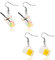 Gleamart 2 Pairs Beer Mug Earrings Fruit Juice Earrings for Women Resin Jewelry Gifts
