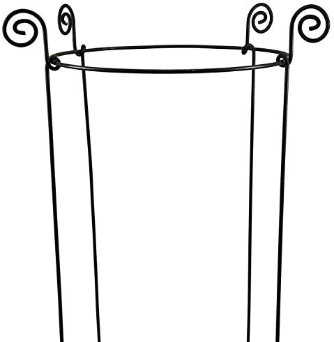 Hirsch Terracotta Staudenhalter stabil flexibel rund Höhe 120 cm Vollmaterial Rankhilfe Pflanzstütze (Ø 80 cm)