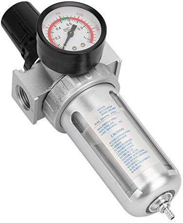 Compresseur de filtre à air en aluminium lisse, régulateur d'humidité solide BSP 1,27 cm réglable pour pistolet à peinture